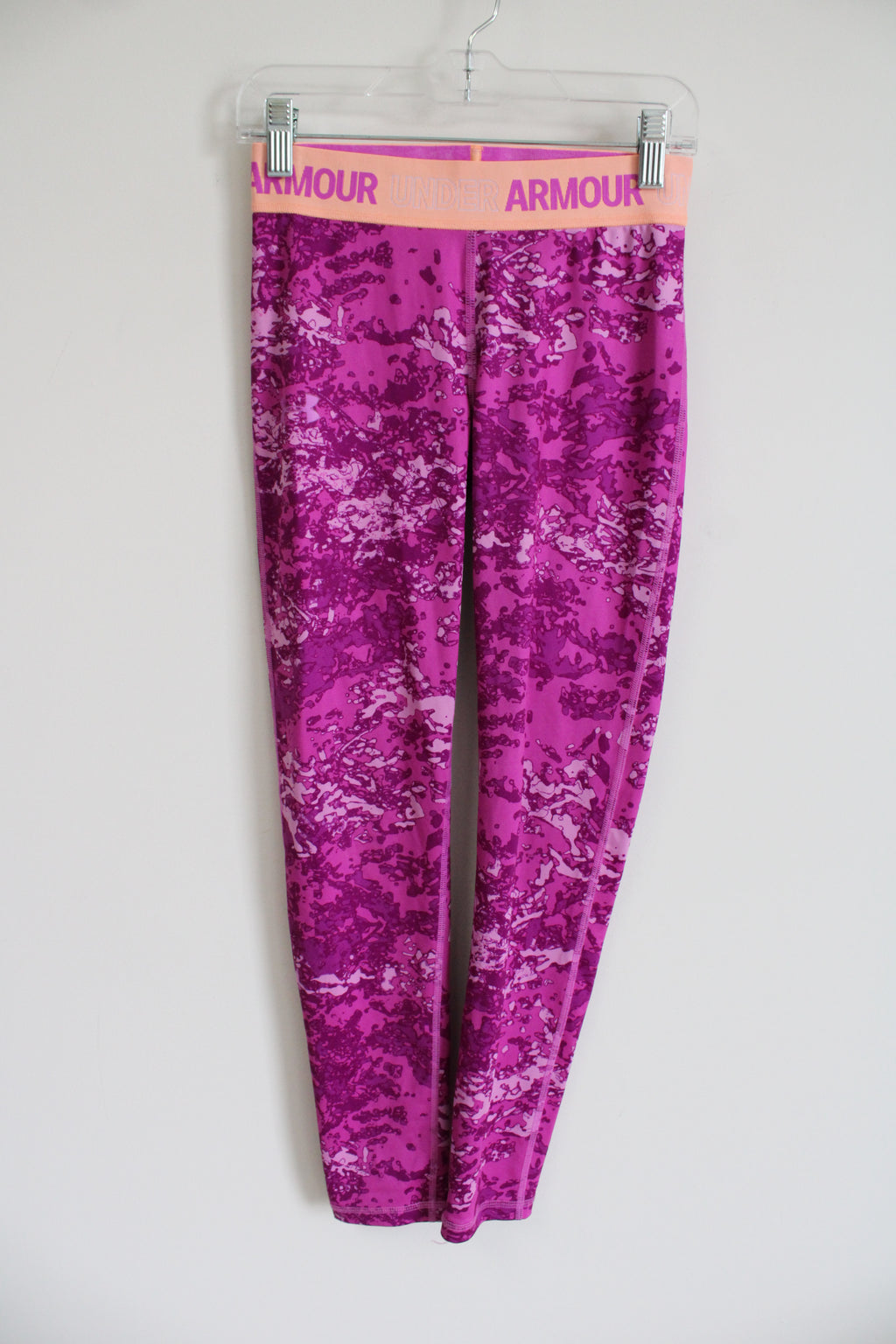 Under Armour Purple Patterned Leggings | Youth M (10/12)
