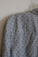 Ann Taylor Loft Gray Spotted Button Down Shirt | XL