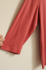 Christopher & Bank Burnt Orange 3Q Sleeve Cotton Shirt | L