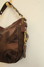 Coach Zoe Vintage Patchwork Leather Hobo Shoulder Bag Handbag Y2K Purse