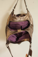 Coach Soho Metallic Bronze Leather Hobo Bag