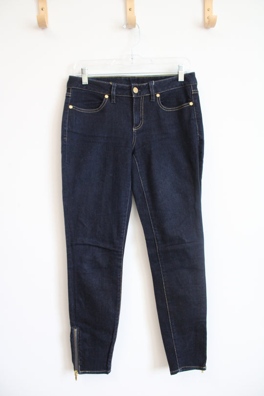 Tory Burch Dark Wash Cropped Slim Jeans | 27