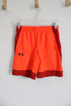 Under Armour Orange Athletic Shorts | Youth L (14/16)