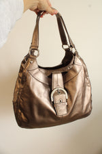 Coach Soho Metallic Bronze Leather Hobo Bag