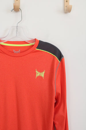 Tap Out Orange Long Sleeved Athletic Shirt | M