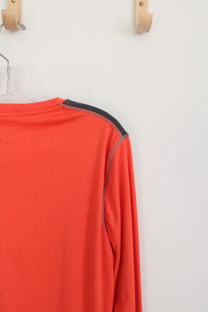 Tap Out Orange Long Sleeved Athletic Shirt | M