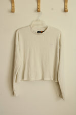 Timberland Oversized Fit Cropped Thermal Top | M