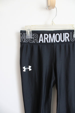 Under Armour Black Athletic Leggings | Youth M
