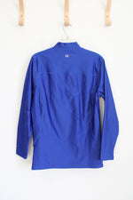 Layer8 Performance Quick Dry Fleece Lined Blue Long Sleeved Shirt | L