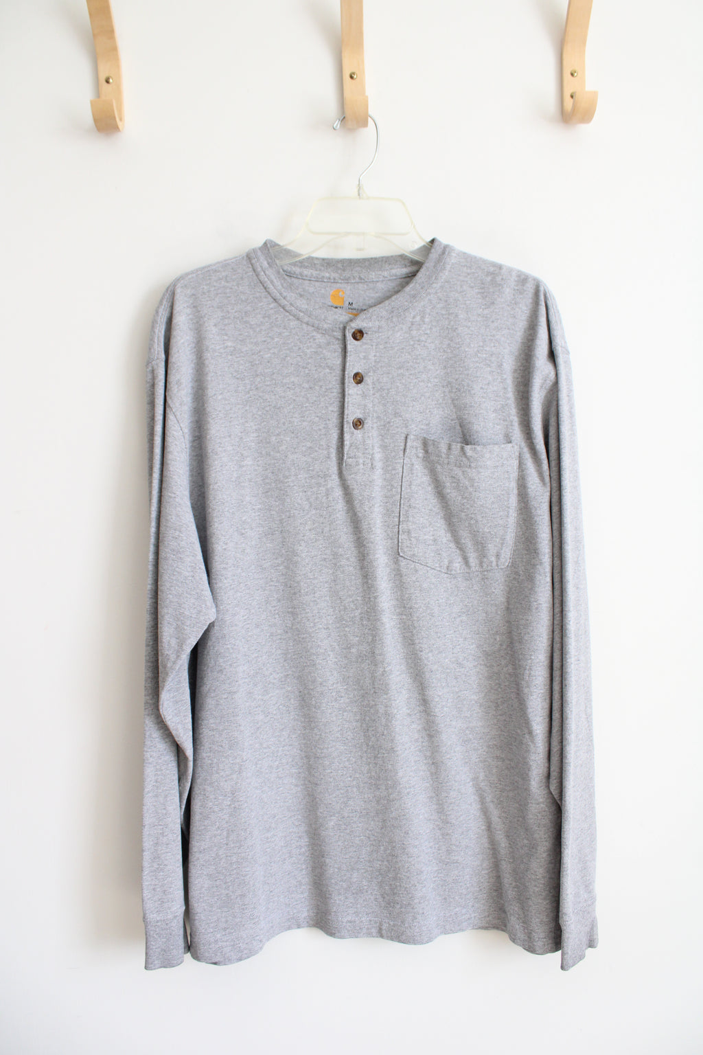 Carhartt Gray Long Sleeved Pocket Shirt | M