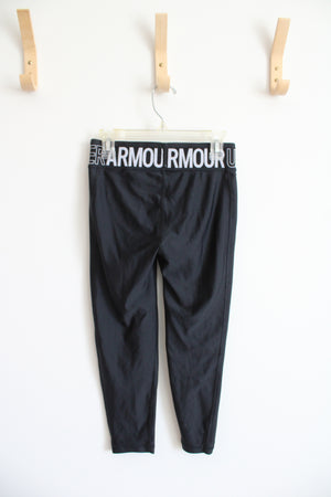 Under Armour Black Athletic Leggings | Youth M