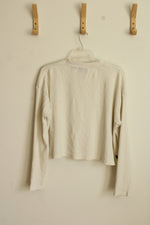 Timberland Oversized Fit Cropped Thermal Top | M
