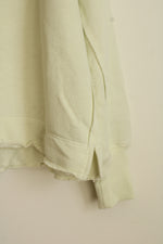 American Eagle Pastel Green Oversized V-Neck Sweatshirt | M