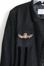 Pamela McCoy Black Beaded Jacket | 3X