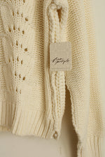 NEW Free People Cream Color Soft Knit Sweater | S