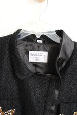 Pamela McCoy Black Beaded Jacket | 3X