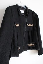 Pamela McCoy Black Beaded Jacket | 3X