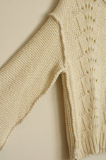 NEW Free People Cream Color Soft Knit Sweater | S
