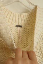 NEW Free People Cream Color Soft Knit Sweater | S