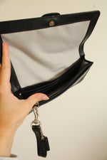 Coach Bleeker Black Buckle Large Wallet Purse Wristlet