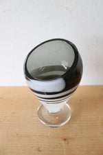 Black & White Swirl Pedestal Dish
