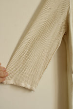 Color Me Cotton White Net Detail Asymmetrical Top | M