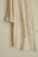 Color Me Cotton White Net Detail Asymmetrical Top | M