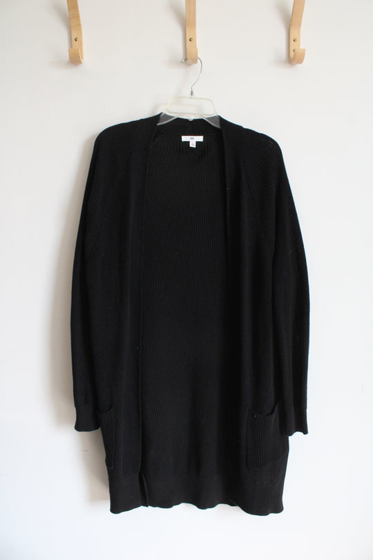 BP. Black Cotton Cardigan | S