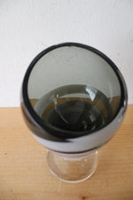 Black & White Swirl Pedestal Dish