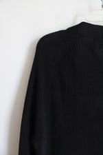 BP. Black Cotton Cardigan | S