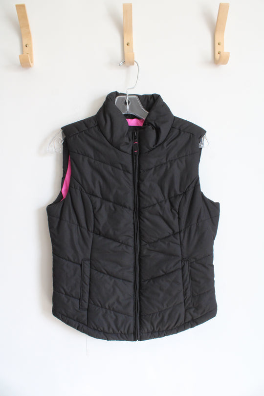 Aeropostale Black Puffer Vest | M