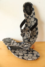Coach Samira Logo Rose Y2K Flip Flops | Size 9.5