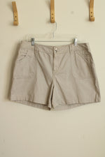 Dress Barn Tan Cotton Shorts | 14