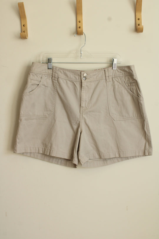 Dress Barn Tan Cotton Shorts | 14