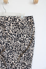 L.E.I. Tan & Black Leopard Print Pants | XL
