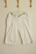 Lee Comfort Waistband White Bermuda Shorts | 12P