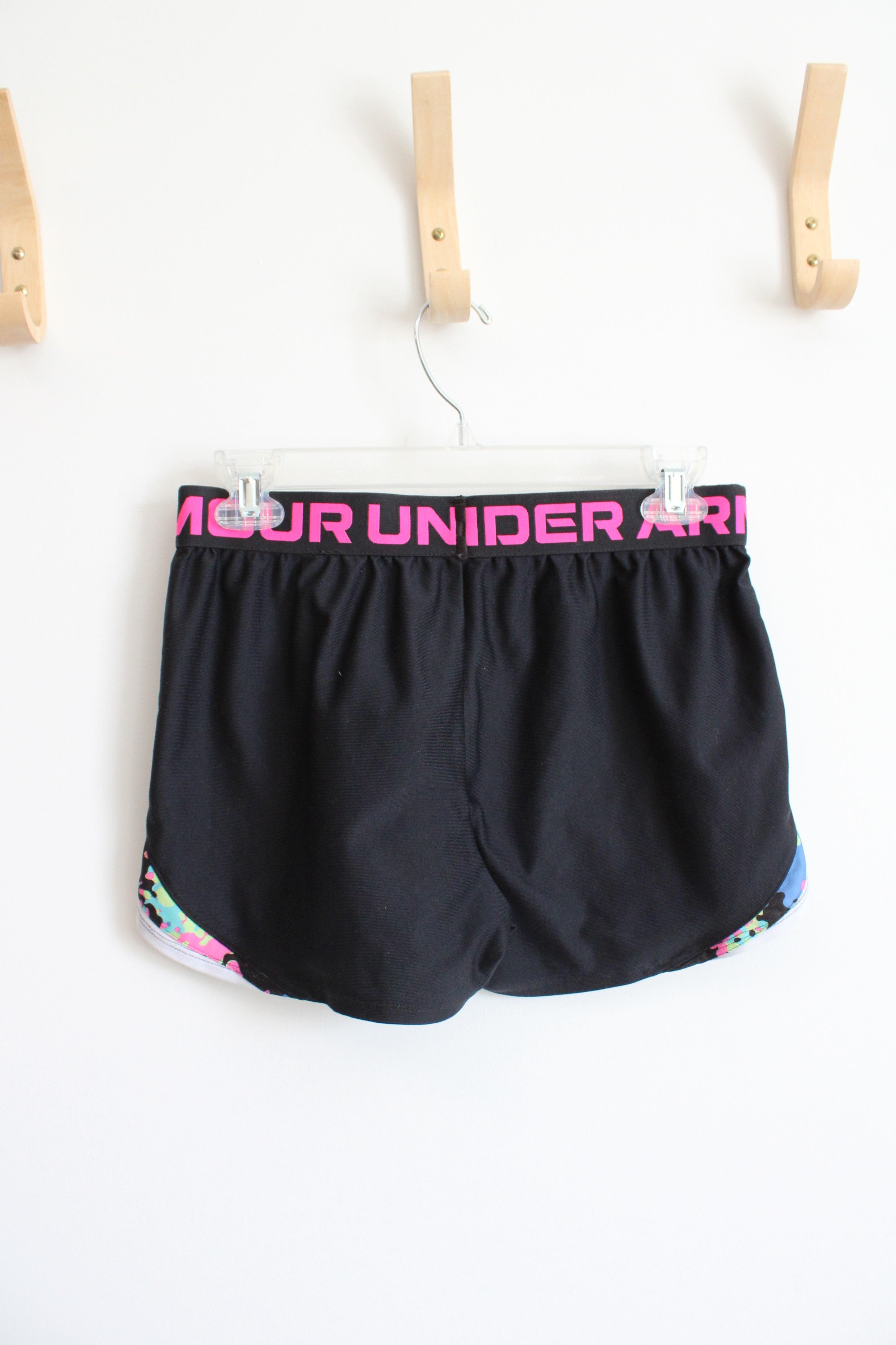 Under Armour Black & Pink Athletic Shorts | Youth L