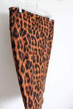 LuLaRoe Brown & Black Leopard Print Skirt | L