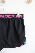 Under Armour Black & Pink Athletic Shorts | Youth L
