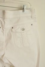 Lee Comfort Waistband White Bermuda Shorts | 12P