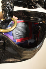 Coach Black Knot Patent Leather Mini Y2K Purse
