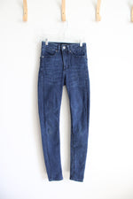 Express High Rise Stretch Dark Wash Jeans | 00L