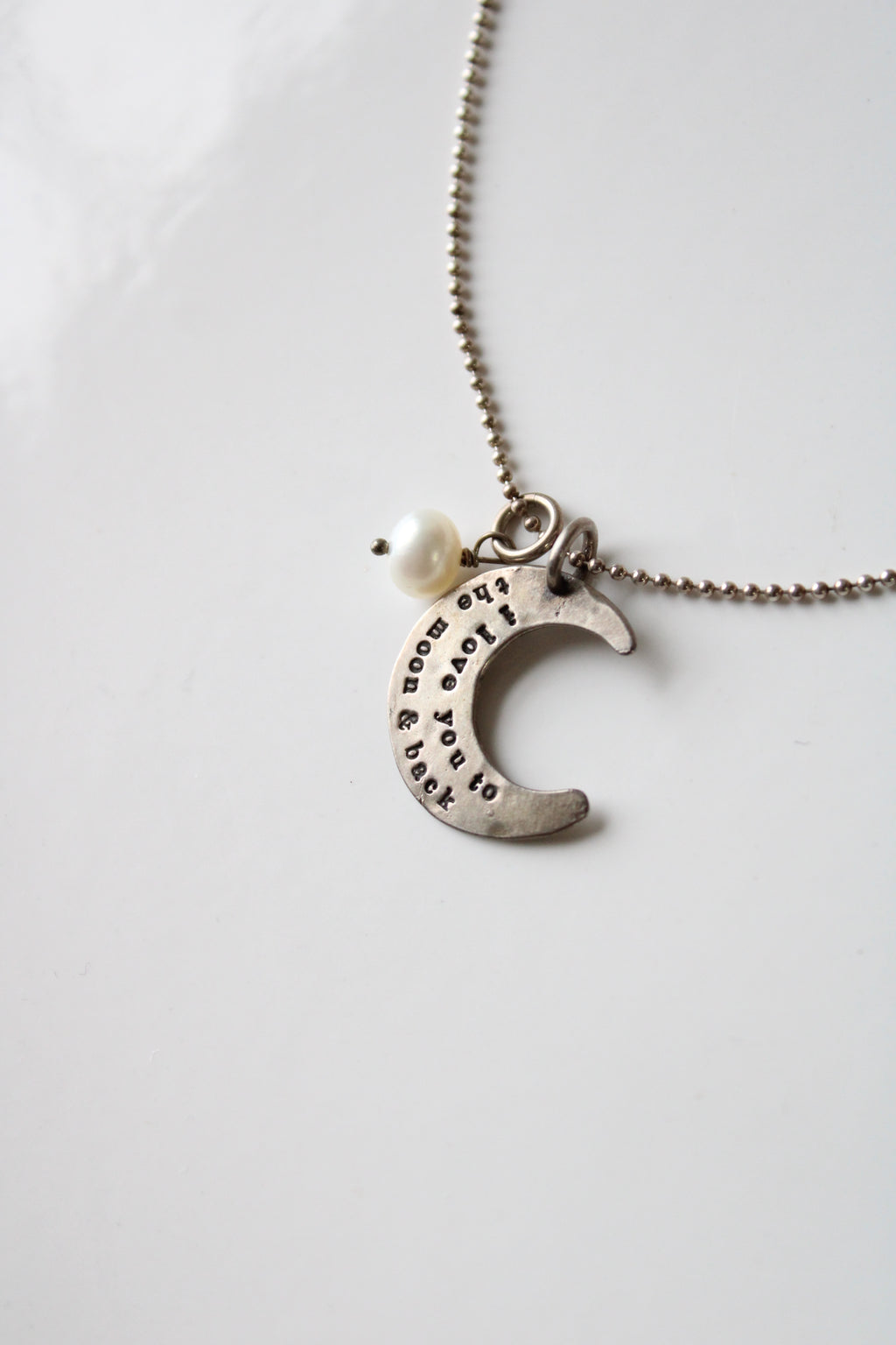 I Love You To The Moon & Back Sterling Silver Necklace