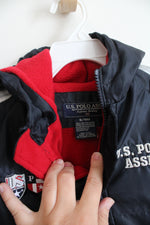 NEW U.S. Polo Assn. Red Fleece Lined Navy Snowsuit | 6-9 MO