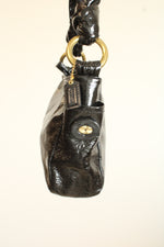 Coach Black Knot Patent Leather Mini Y2K Purse