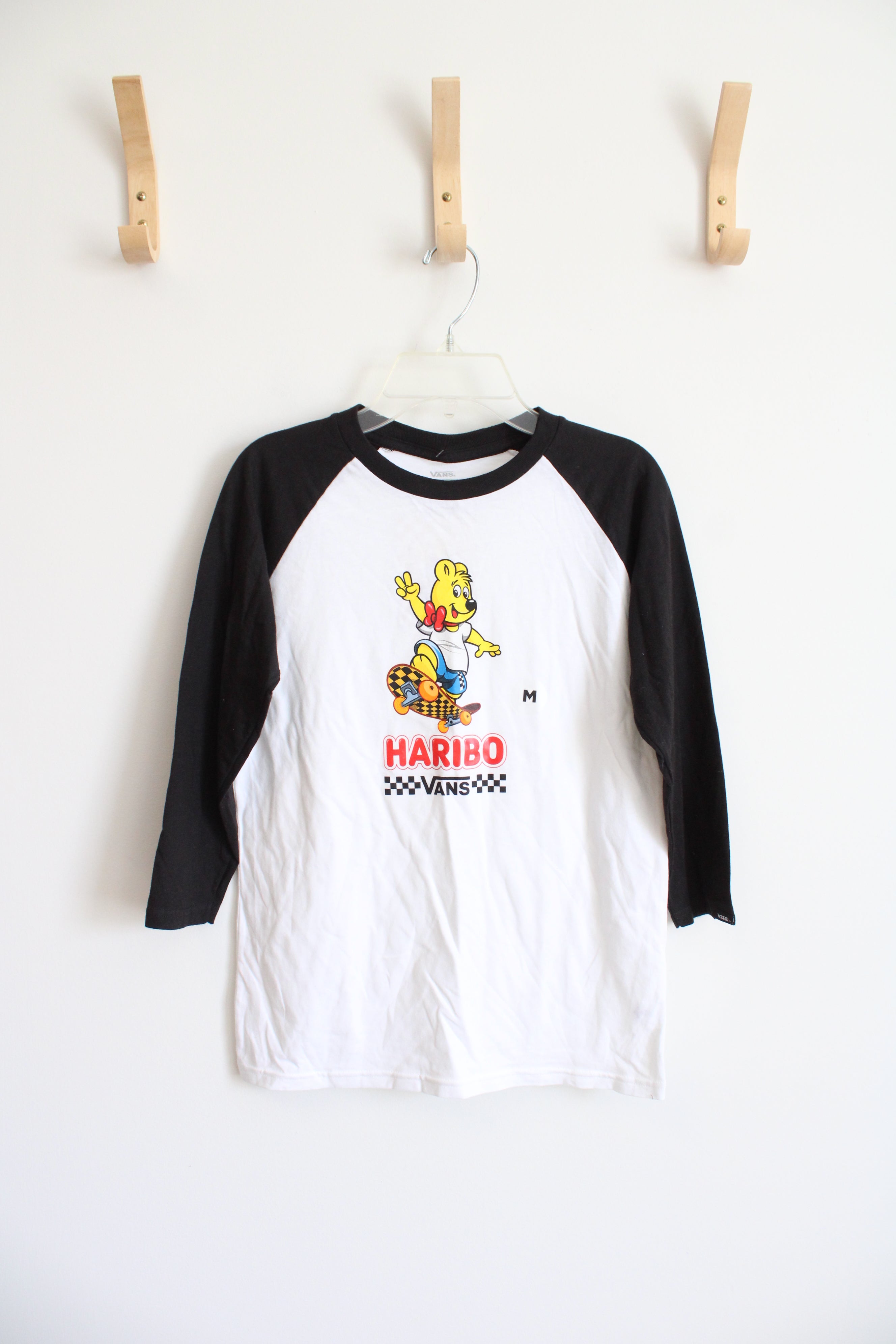 NEW Vans Classic Fit Haribo Black & White Baseball Tee | Youth M (10/12)