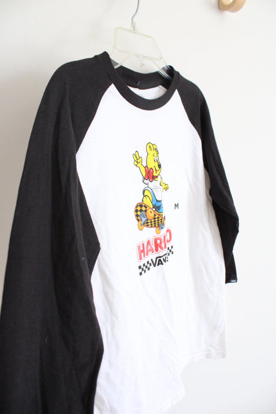 NEW Vans Classic Fit Haribo Black & White Baseball Tee | Youth M (10/12)