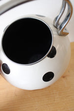 Kate Spade Deco Dot White & Black Polka Dot Tea Kettle