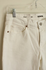 Sonoma White Denim Straight Leg Pants | 10