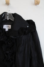 Joseph Ribkoff Black Belted Ruffle Dress | 6